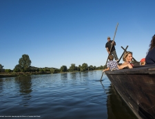 Batelier à la bourde sur la Loire